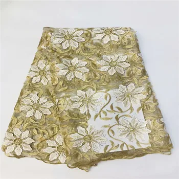 Latest African Lace Fabric With Stone Beaded Mesh French Lace High Quality Guipure Nigerian Lace Fabrics for Wedding X303-2
Latest African Lace Fabric With Stone Beaded Mesh French Lace High Quality Guipure Nigerian Lace Fabrics for Wedding X303-2