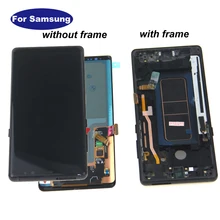 Ensemble écran tactile Lcd Amoled avec châssis, pour Samsung Galaxy Note 8 N9500 N950F N900D=