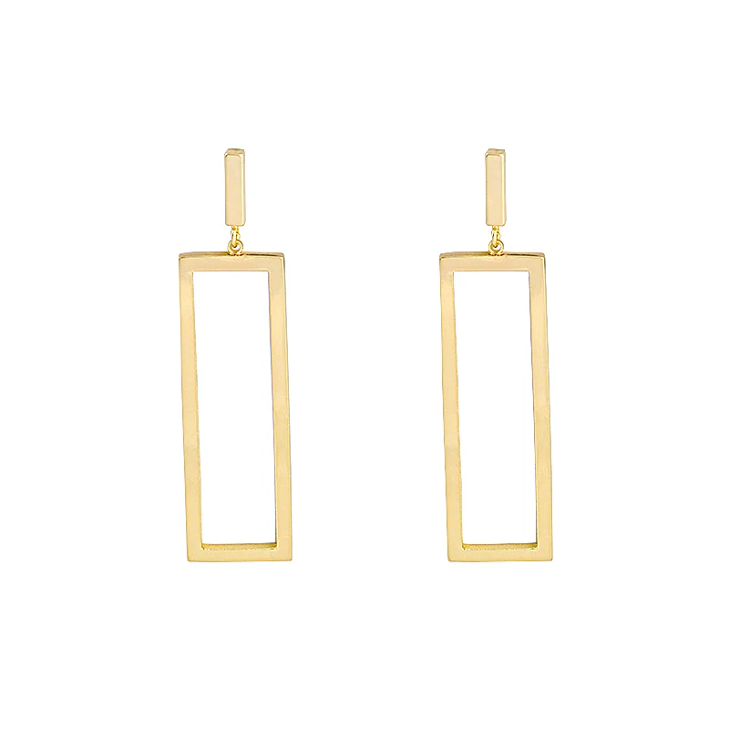 LWONG Gold Color Small Bar Rectangle Earrings For Women Mordern Minimalist Earrings Simple Geometrical Square Earrings Wholesale
LWONG Gold Color Small Bar Rectangle Earrings For Women Mordern Minimalist Earrings Simple Geometrical Square Earrings Wholesale