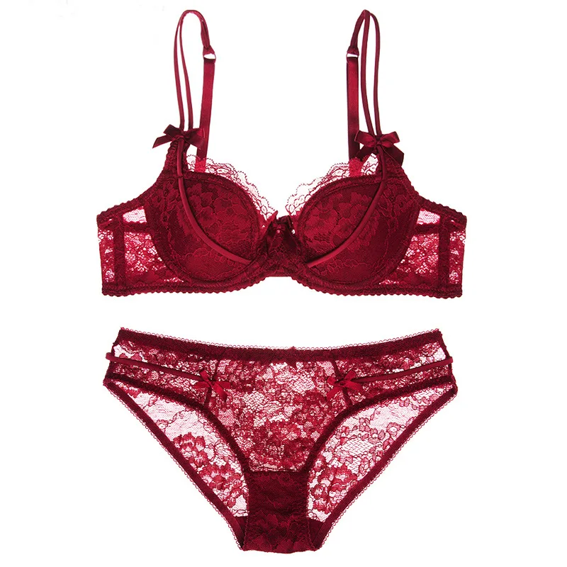French lace thin cup sexy women bra set fashion bras and transparent panties push-up bowknot lingerie embroidery intimates
French lace thin cup sexy women bra set fashion bras and transparent panties push-up bowknot lingerie embroidery intimates