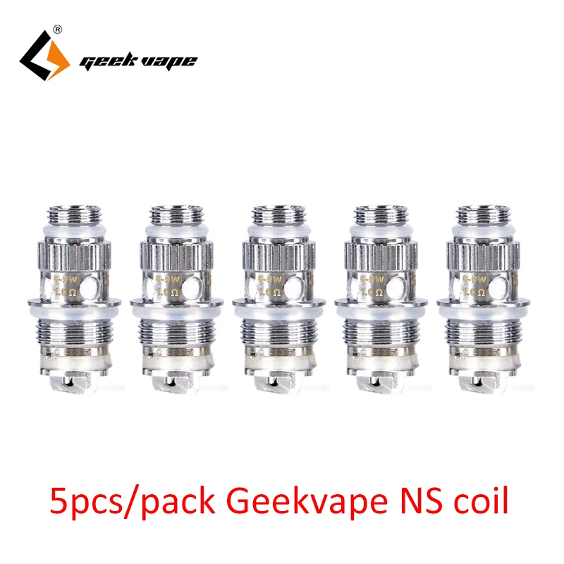 5pcs/pack Original Geekvape NS Coil with 1.6ohm Coil Resistance & Food-grade Organic Cotton E-cig NS Coil for Flint Tank
5pcs/pack Original Geekvape NS Coil with 1.6ohm Coil Resistance & Food-grade Organic Cotton E-cig NS Coil for Flint Tank