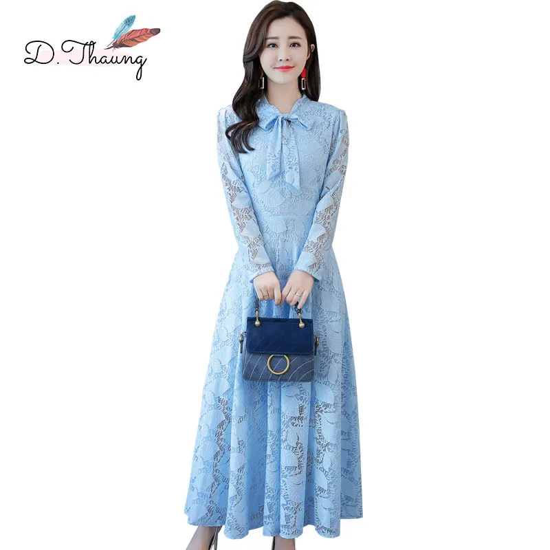Dress Spring Women 2019 New Medium Long Slim Female Lace Dress Large Size Simple Ladies Bottoming Dress Qw068
Dress Spring Women 2019 New Medium Long Slim Female Lace Dress Large Size Simple Ladies Bottoming Dress Qw068