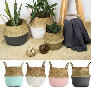 Bamboo Storage Baskets Foldable Laundry Straw Patchwork Wicker Rattan Seagrass Belly Garden Flower Pot Planter Handmade Basket
Bamboo Storage Baskets Foldable Laundry Straw Patchwork Wicker Rattan Seagrass Belly Garden Flower Pot Planter Handmade Basket