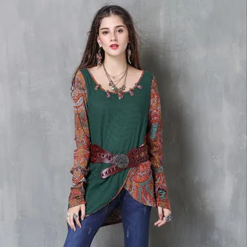 Chemise Femme 2017 SIPAIYA Brand Women Boho New Cotton Linen Tops Folk Floral Print Frog Knot Embroidery Irregular Blouse Shirts
Chemise Femme 2017 SIPAIYA Brand Women Boho New Cotton Linen Tops Folk Floral Print Frog Knot Embroidery Irregular Blouse Shirts
