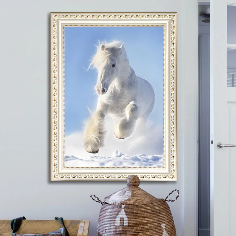 DIY diamond painting The white horse 5d icon diamond embroidery mosaic decoration new year gift
DIY diamond painting The white horse 5d icon diamond embroidery mosaic decoration new year gift