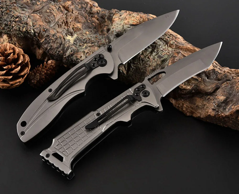 AZRAEL OD127 Tactical Folding Knife Steel Handle 440C Steel Blade Camping Pocket Knife Survival Knives Outdoor EDC
AZRAEL OD127 Tactical Folding Knife Steel Handle 440C Steel Blade Camping Pocket Knife Survival Knives Outdoor EDC