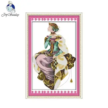 Joy sunday figure style Autumn queen printable counted cross stitch patterns Set the embroidery thread for beginer
Joy sunday figure style Autumn queen printable counted cross stitch patterns Set the embroidery thread for beginer
