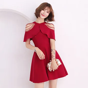 Elegant Girl Short Cocktail Dresses With Sleeves Red Evening Gown O-neck Vestidos De Noite Para A Festa Sexy Abendkleider
Elegant Girl Short Cocktail Dresses With Sleeves Red Evening Gown O-neck Vestidos De Noite Para A Festa Sexy Abendkleider