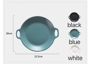 7inch Ceramic Tableware Nordic Household Western Dish Steak Plate Black Dinnerware Breakfast Plate Round Plate
7inch Ceramic Tableware Nordic Household Western Dish Steak Plate Black Dinnerware Breakfast Plate Round Plate