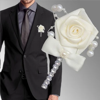 5Piece/Lot Wedding Buttonhole Ribbon Corsage Groom Groomsman Boutonniere Party Prom Handmade Fabric Rose Men Suit Brooch Flower
5Piece/Lot Wedding Buttonhole Ribbon Corsage Groom Groomsman Boutonniere Party Prom Handmade Fabric Rose Men Suit Brooch Flower