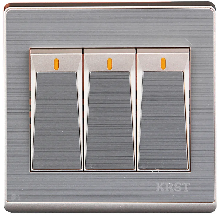 Home 86 Concealed Champagne Gold Stainless Steel Wire Drawing, Three Open Single Control, PC 250V 10A
Home 86 Concealed Champagne Gold Stainless Steel Wire Drawing, Three Open Single Control, PC 250V 10A