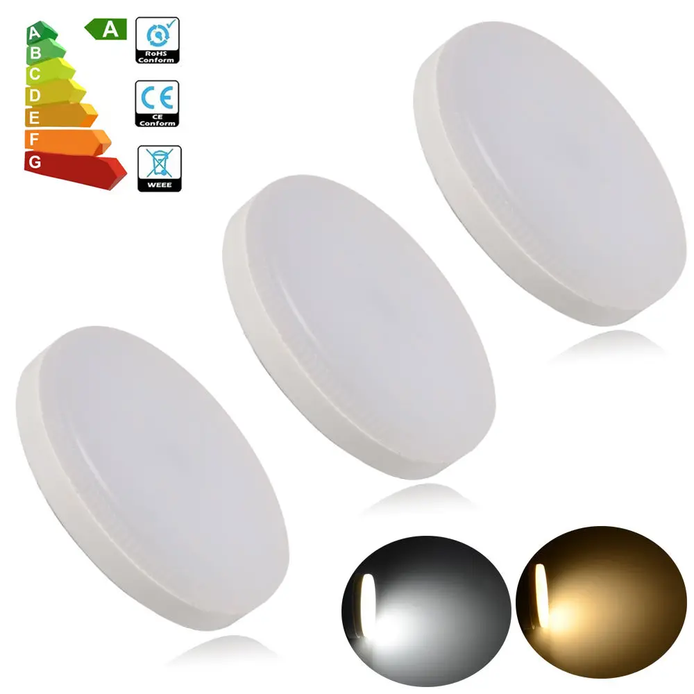PACK Of 4 GX53 LED Lamp 7W Downlight Ultra Bright LED Bulb SMD2835 LED Light AC 110V 220V 230V 240V Warm 2700K Cold White light
PACK Of 4 GX53 LED Lamp 7W Downlight Ultra Bright LED Bulb SMD2835 LED Light AC 110V 220V 230V 240V Warm 2700K Cold White light