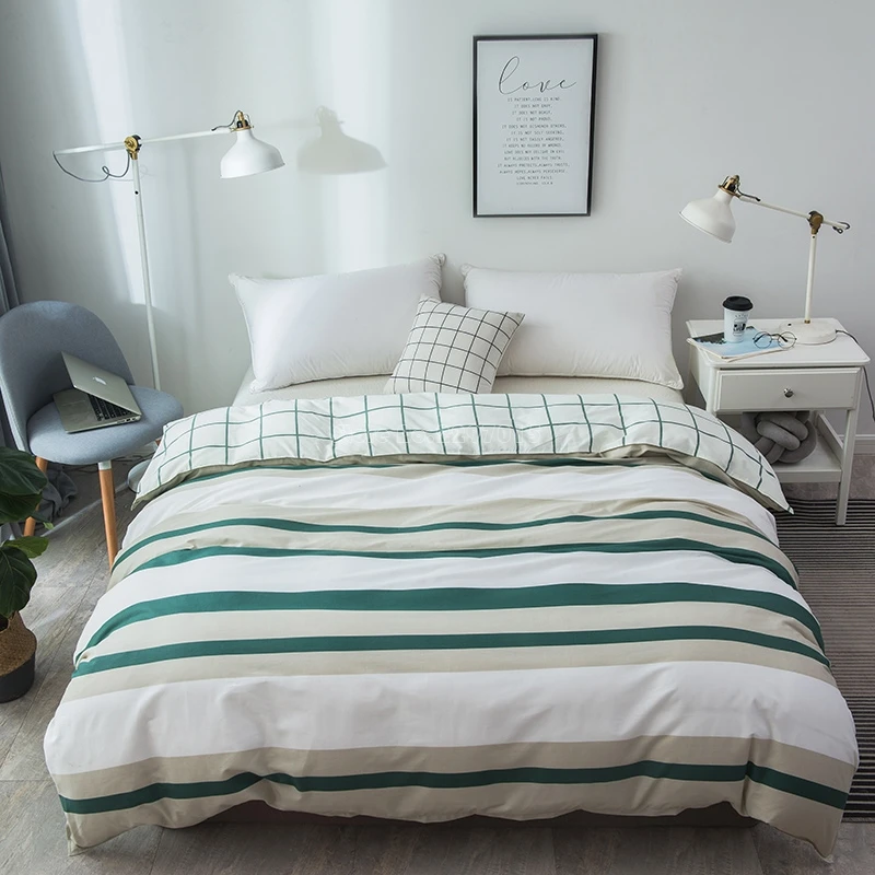 Fashion Nordic Stripes Plaid Duvet Cover 1 Piece Soft 100% Cotton Quilt Cover Twin Full Queen King Adult Bedclothes Bedspreads
Fashion Nordic Stripes Plaid Duvet Cover 1 Piece Soft 100% Cotton Quilt Cover Twin Full Queen King Adult Bedclothes Bedspreads