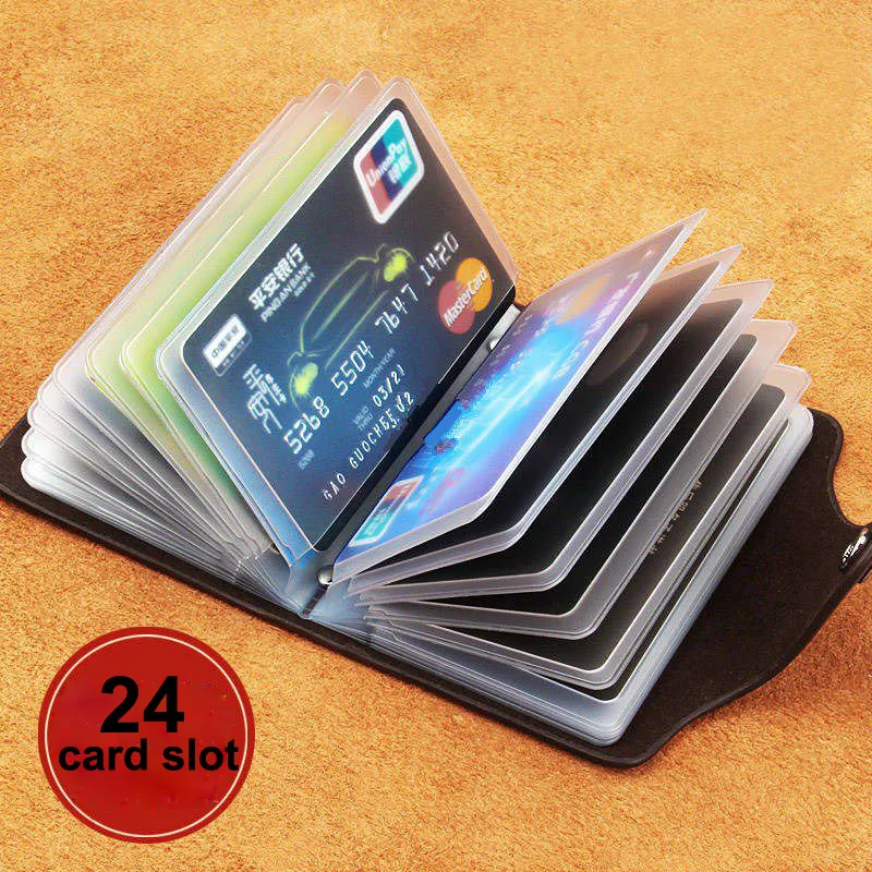 New Fashion Function 24 Bits Card Case Business Card Holder Men Women Credit Card Bag ID Passport PU leather Card Wallet cover
New Fashion Function 24 Bits Card Case Business Card Holder Men Women Credit Card Bag ID Passport PU leather Card Wallet cover