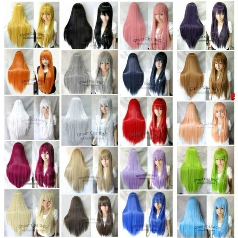 Long Straight Heat Resistant Synthetic Hair Wig Women Universal Cartoon Cosplay Wig Anime Costume Party Wigs + Wig Cap
Long Straight Heat Resistant Synthetic Hair Wig Women Universal Cartoon Cosplay Wig Anime Costume Party Wigs + Wig Cap