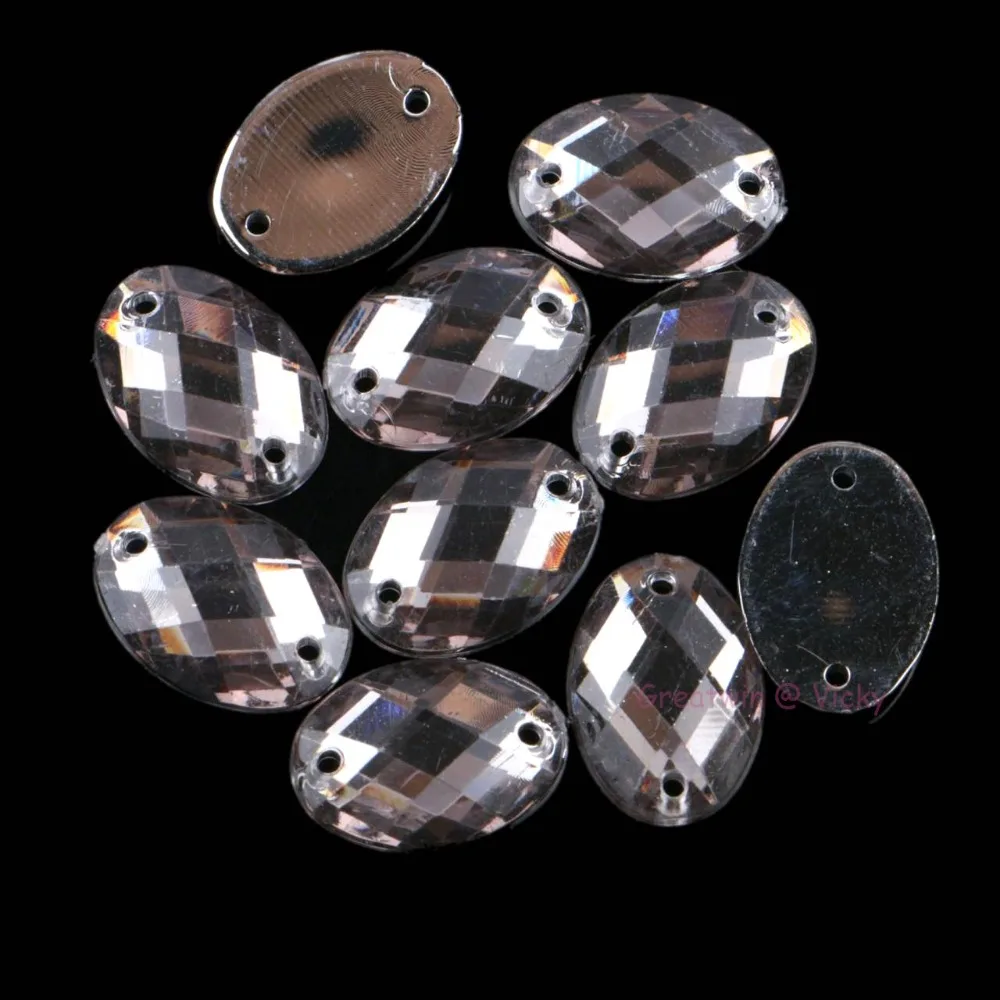 Oval Shape Sew On Rhinestones Gray Color Ellipse Crystals 2 Holes Acrylic Crystals DIY Garment Beads Stones 10x14mm / 13x18mm
Oval Shape Sew On Rhinestones Gray Color Ellipse Crystals 2 Holes Acrylic Crystals DIY Garment Beads Stones 10x14mm / 13x18mm