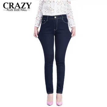 2019 New Women Plus Size Clothing 6XL 5XL 4XL XXXL Deep Blue Denim Skinny Jeans For Big C9718 Lady Pencil Pants
2019 New Women Plus Size Clothing 6XL 5XL 4XL XXXL Deep Blue Denim Skinny Jeans For Big C9718 Lady Pencil Pants