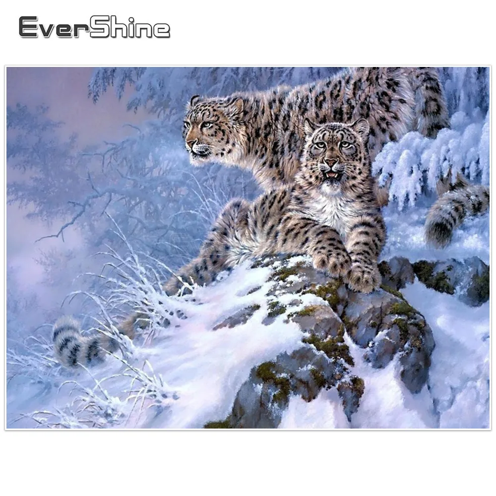 EverShine Diamond Embroidery Leopard Pattern Cross Stitch Diamond Painting Full Square Animal Snow Diamond Mosaic Wall Decor
EverShine Diamond Embroidery Leopard Pattern Cross Stitch Diamond Painting Full Square Animal Snow Diamond Mosaic Wall Decor