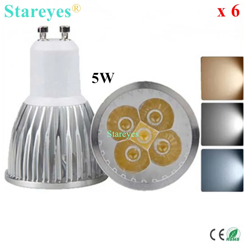 

6 pcs Dimmable 3W 4W 5W GU10 E14 MR16 E27 B22 GU5.3 LED Spotlight lamp Downlight bulb LED lamp droplight bulb LED light Lighting