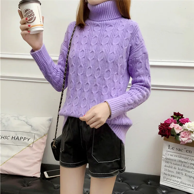 New Fashion 2022 Women Autumn Winter Turtleneck Sweater Pullovers Warm Knitted Sweaters Pullover Lady
New Fashion 2022 Women Autumn Winter Turtleneck Sweater Pullovers Warm Knitted Sweaters Pullover Lady