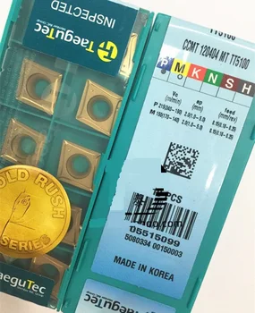 Taegutec CCMT120404MT TT5100 CNC tungsten carbide inserts turning tools CCMT 120404 MT TT5100
Taegutec CCMT120404MT TT5100 CNC tungsten carbide inserts turning tools CCMT 120404 MT TT5100