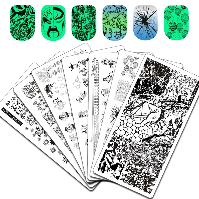WAKEFULNESS Geometric Crack Pattern Rectangle Nail Stamping Plates Image Nail Art Stamp Stencils Manicure Template Tool
WAKEFULNESS Geometric Crack Pattern Rectangle Nail Stamping Plates Image Nail Art Stamp Stencils Manicure Template Tool