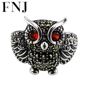 FNJ 925 Silver owl Ring Jewelry New Fashion Wujin Stone Red Zircon S925 Sterling Silver Rings for Women Adjustable Size bague
FNJ 925 Silver owl Ring Jewelry New Fashion Wujin Stone Red Zircon S925 Sterling Silver Rings for Women Adjustable Size bague