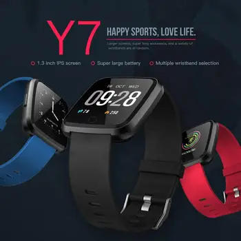Y7 Fitness Tracker Blood Pressure Watch Pedometer Bluetooth Smart Band Wristband Heart Rate Monitor Bracelet for IOS Android r20
Y7 Fitness Tracker Blood Pressure Watch Pedometer Bluetooth Smart Band Wristband Heart Rate Monitor Bracelet for IOS Android r20