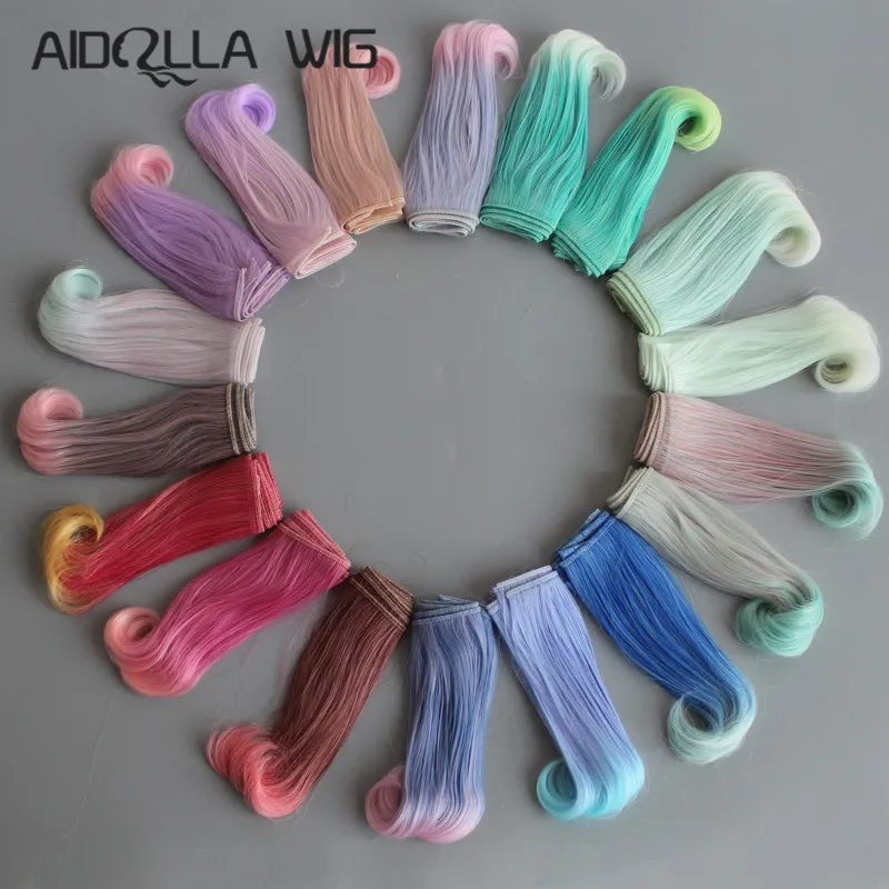 AIDOLLA Wholesale 15cm High Temperature Heat Resistant Doll Hair For 1/3 1/4 1/6 BJD Diy Curly Wigs Semicircle Buckle Gradient
AIDOLLA Wholesale 15cm High Temperature Heat Resistant Doll Hair For 1/3 1/4 1/6 BJD Diy Curly Wigs Semicircle Buckle Gradient