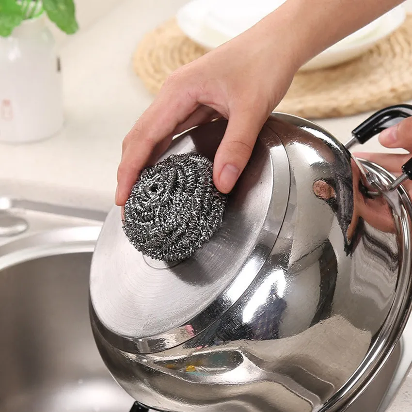 New Fashion Stainless Steel Sponge Wire Ball kitchen Brush Dish Cleaning Tools With High Quality Hot Y
New Fashion Stainless Steel Sponge Wire Ball kitchen Brush Dish Cleaning Tools With High Quality Hot Y