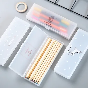 1pcs Transparent plastic pencil case PP student creative simple pencil case Mai and single-angle love song single plastic pen
1pcs Transparent plastic pencil case PP student creative simple pencil case Mai and single-angle love song single plastic pen