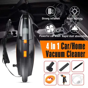 4 IN 1 Portable Car Handheld Vacuum Cleaner 12V 120W Vacuuming Tire Inflatable Air Pump LED Light Car Wash
4 IN 1 Portable Car Handheld Vacuum Cleaner 12V 120W Vacuuming Tire Inflatable Air Pump LED Light Car Wash