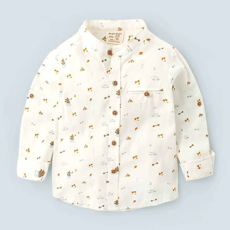 Boys Lapel Long-sleeved Shirt Spring and Autumn New Children's Clothing Shirt Baby Children's Shirt
Boys Lapel Long-sleeved Shirt Spring and Autumn New Children's Clothing Shirt Baby Children's Shirt
