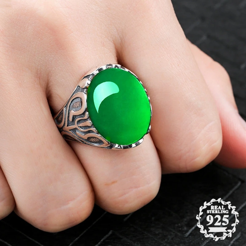 14*18mm NOT FAKE S925 Sterling Silver Australia Emerald Rings Jade moldevite Chinatown oriental Retro Chalcedony
14*18mm NOT FAKE S925 Sterling Silver Australia Emerald Rings Jade moldevite Chinatown oriental Retro Chalcedony