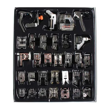 32 pcs Sewing Machine Foot Presser Set Useful Embroidery Huge Collection Sewing Machine Feet Accessories
32 pcs Sewing Machine Foot Presser Set Useful Embroidery Huge Collection Sewing Machine Feet Accessories