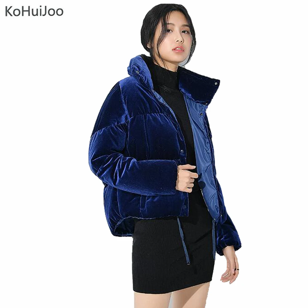KoHuiJoo Pink Blue Women Winter Short Velvet Jacket 2019 Fashion Style Warm Velvet Coat Woman Casual White Cotton Down Jackets
KoHuiJoo Pink Blue Women Winter Short Velvet Jacket 2019 Fashion Style Warm Velvet Coat Woman Casual White Cotton Down Jackets