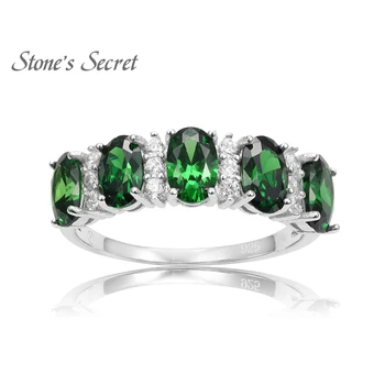 925 Sterling Silver Created Emerald Ring Green Natural Stone Fine Jewelry Party Wedding Ring for Women
925 Sterling Silver Created Emerald Ring Green Natural Stone Fine Jewelry Party Wedding Ring for Women