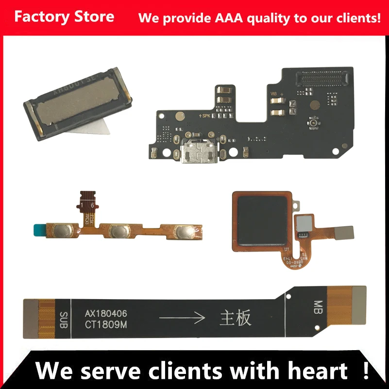Flex For Redmi 5 Plus Fingerprint Sensor For Redmi 5 Plus Power Volume buttons flex cable For Redmi 5 Plus USB Charging Dock
Flex For Redmi 5 Plus Fingerprint Sensor For Redmi 5 Plus Power Volume buttons flex cable For Redmi 5 Plus USB Charging Dock
