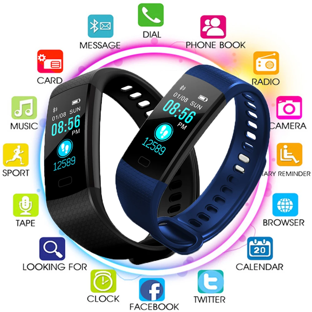 Smart Band Heart Rate Tracker Fitness Tracker Y5 Smartband Smart Bracelet Waterproof Smart Wristband Smart Watch Men Android
Smart Band Heart Rate Tracker Fitness Tracker Y5 Smartband Smart Bracelet Waterproof Smart Wristband Smart Watch Men Android