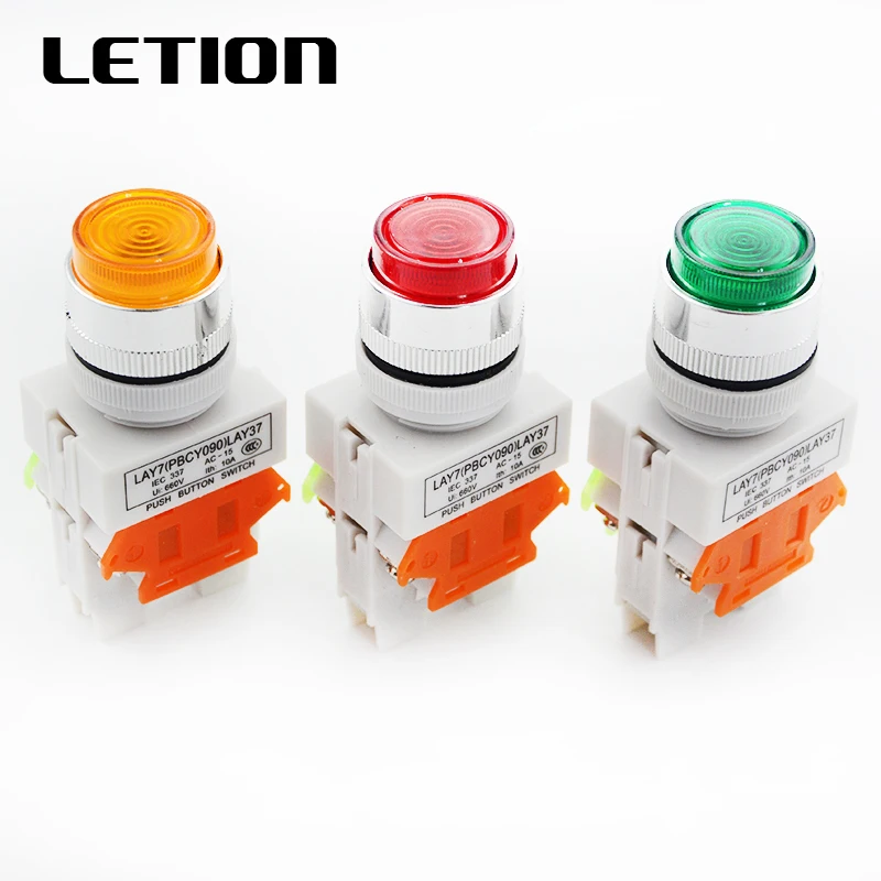LAY37-11DN(PBCY090) Momentary head power switch push button switch with LED light self-reset self-locking Free Shipping
LAY37-11DN(PBCY090) Momentary head power switch push button switch with LED light self-reset self-locking Free Shipping