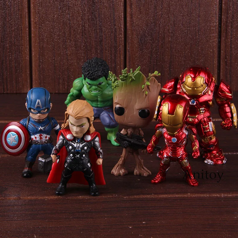 Marvel Avengers Action Figure Hulkbuster Tree Man Captain America Thor Iron Man Figure PVC Collectible Model Toy 6pcs/set
Marvel Avengers Action Figure Hulkbuster Tree Man Captain America Thor Iron Man Figure PVC Collectible Model Toy 6pcs/set