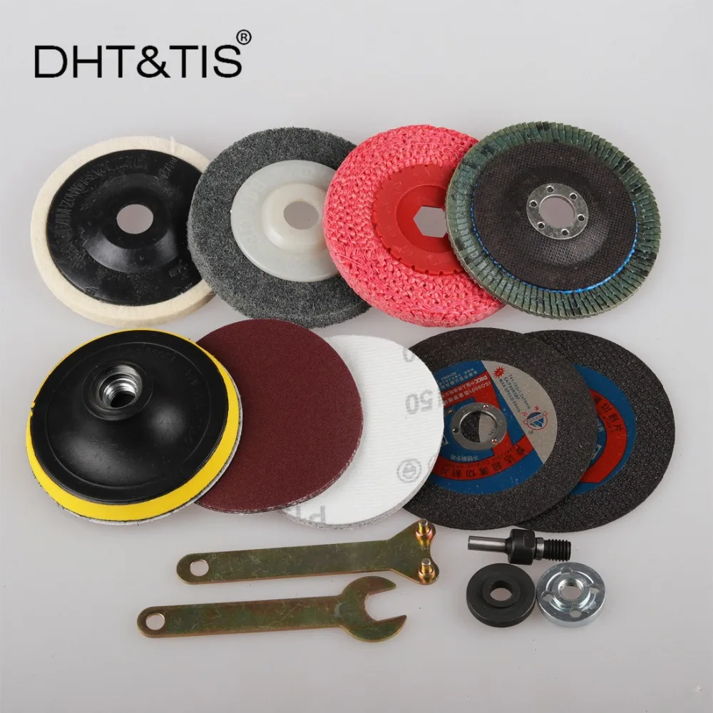 DHT&TIS 17 pieces 4"/100mm Metal Grinding Polishing Wheel Set for Drill Angle Grinder Metal Surface Finishing
DHT&TIS 17 pieces 4"/100mm Metal Grinding Polishing Wheel Set for Drill Angle Grinder Metal Surface Finishing