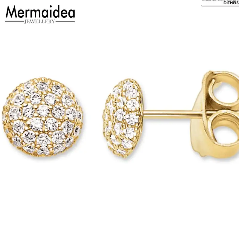 Gold Color Ball Stud Earrings 2019 New Zirconia Rhinestone Fashion Jewelry 925 Sterling Silver Classic Gift For Women Lover
Gold Color Ball Stud Earrings 2019 New Zirconia Rhinestone Fashion Jewelry 925 Sterling Silver Classic Gift For Women Lover