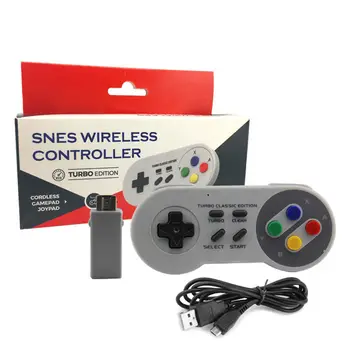 Game console with wireless controller joystick Gamepads 2.4G for SNES /NES /Wii Classic mini Console Wireless Console Accessory
Game console with wireless controller joystick Gamepads 2.4G for SNES /NES /Wii Classic mini Console Wireless Console Accessory