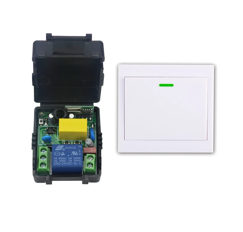 AC 220 V 1 CH mini size wireless relay remote control switch 1 Receiver +1 transmitter wall controller
AC 220 V 1 CH mini size wireless relay remote control switch 1 Receiver +1 transmitter wall controller