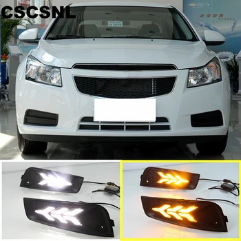 CSCSNL 2PCS DRL Daytime Running Light fog lamp cover with yellow turn signal For chevrolet cruze 2009 2010 2011 2012 2013 2014
CSCSNL 2PCS DRL Daytime Running Light fog lamp cover with yellow turn signal For chevrolet cruze 2009 2010 2011 2012 2013 2014