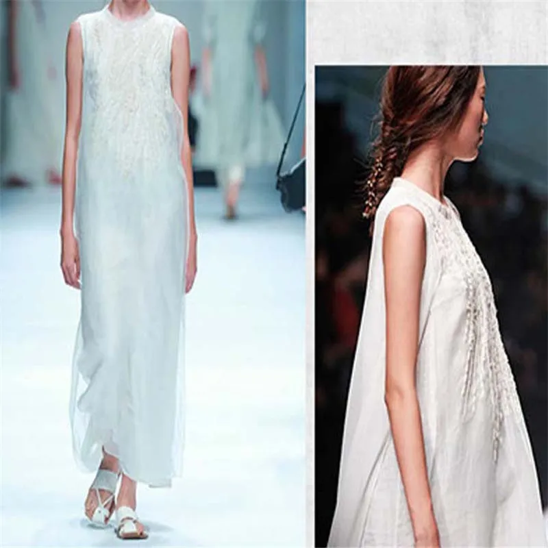 Women Long Dress Summer White Round Neck Cotton Linen Casual Sleeveless Embroidery Linen Maxi Dress Lady Party Clothing Loose
Women Long Dress Summer White Round Neck Cotton Linen Casual Sleeveless Embroidery Linen Maxi Dress Lady Party Clothing Loose