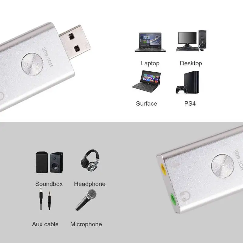 Sabrent USB Adaptador De Sonido Estéreo Externo Para Windows Y Mac Driver