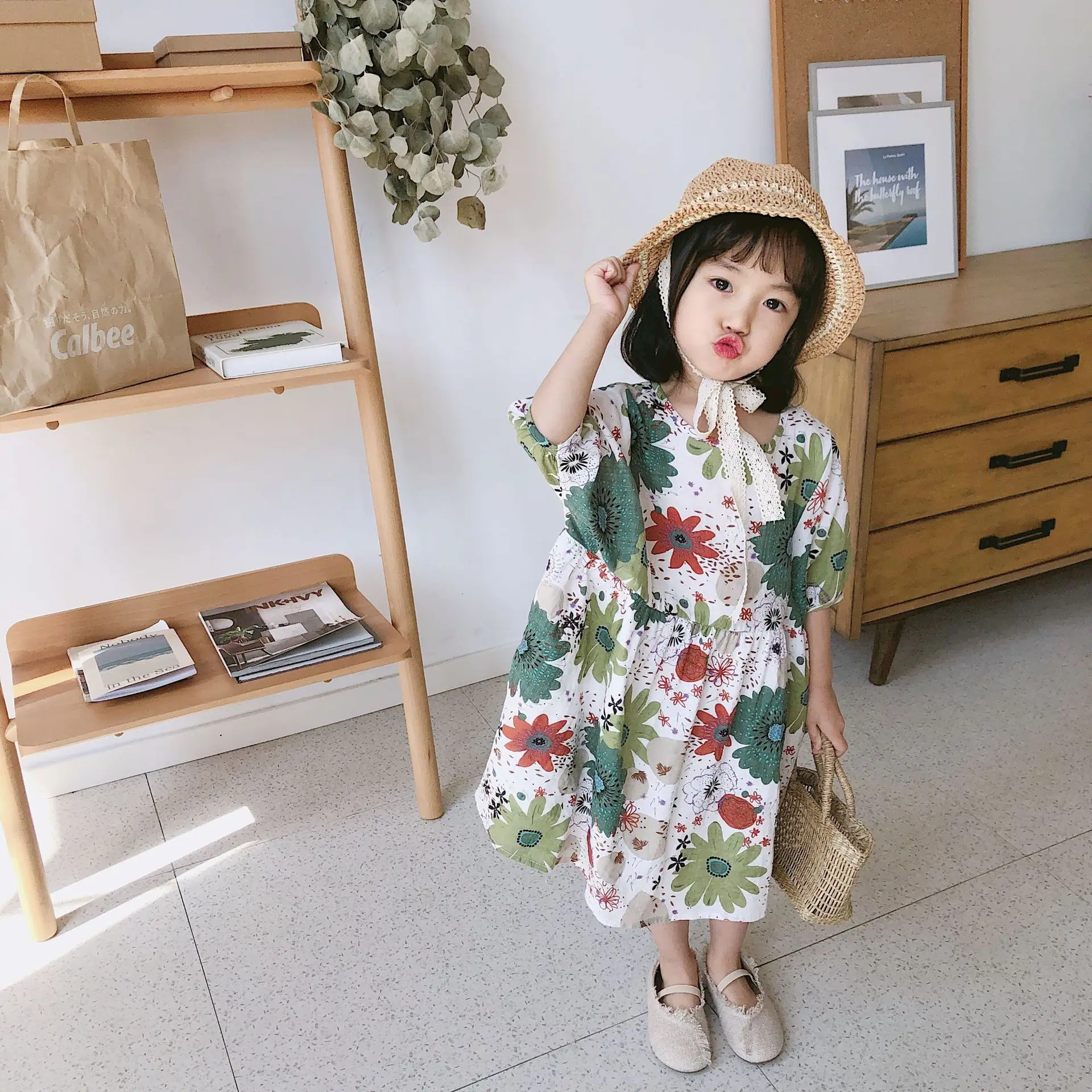Summer baby girls floral printed short sleeve loose dresses kids all-match casual holiday dress 1-6Y
Summer baby girls floral printed short sleeve loose dresses kids all-match casual holiday dress 1-6Y