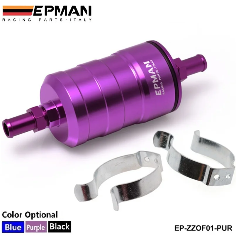 EPMAN Racing Fuel Filter UNI Competition 10Micron Paper Filter Complete Default color is Purple EP-ZZOF01